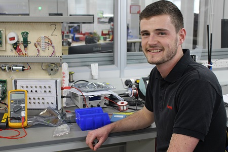 Archie McKellar who started as an apprentice in September 2014