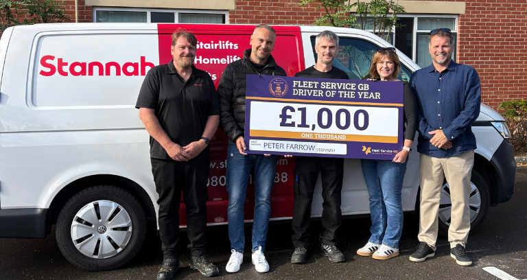 Stannah driver wins national fleet award